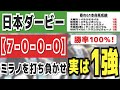 【日本ダービー2024】実は1強「7-0-0-0」勝率100％の鉄板データ発見！今年は重賞「19/20週的中」の競馬推進室オススメの軸1頭はコレ！