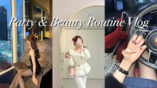 Beauty Routine VLOG & Party GRWM🎉 New nails💅🏻 facial, acne treatment, workout, hair care