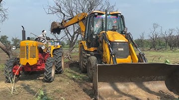 JCB 3dx Backhoe Loading Pond Murum in Hindustan Tractor Video Part-01 || SRIKANTH SSLC