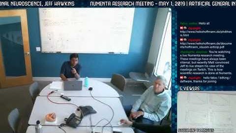 Numenta Research Meeting - May 1, 2019 | artificial general intelligence, computational neuroscience