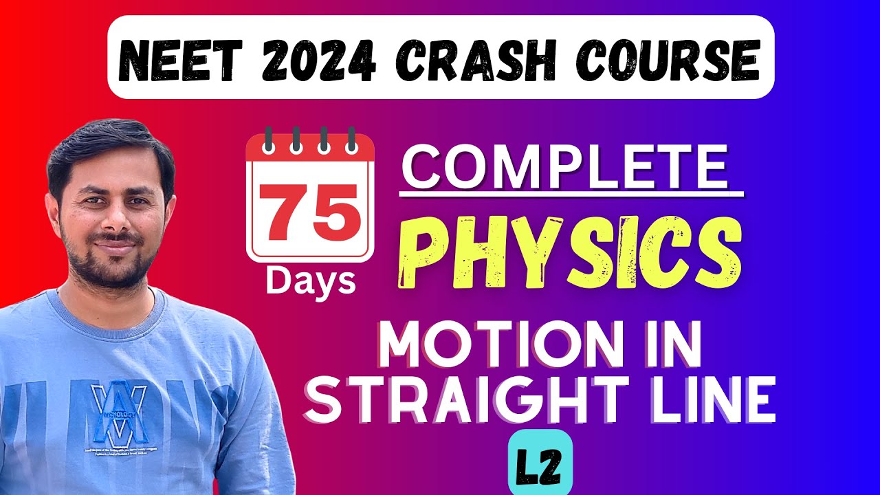 NEET 2024 Physics: Mastering Motion in a Straight Line - Graphical Study with Calculus