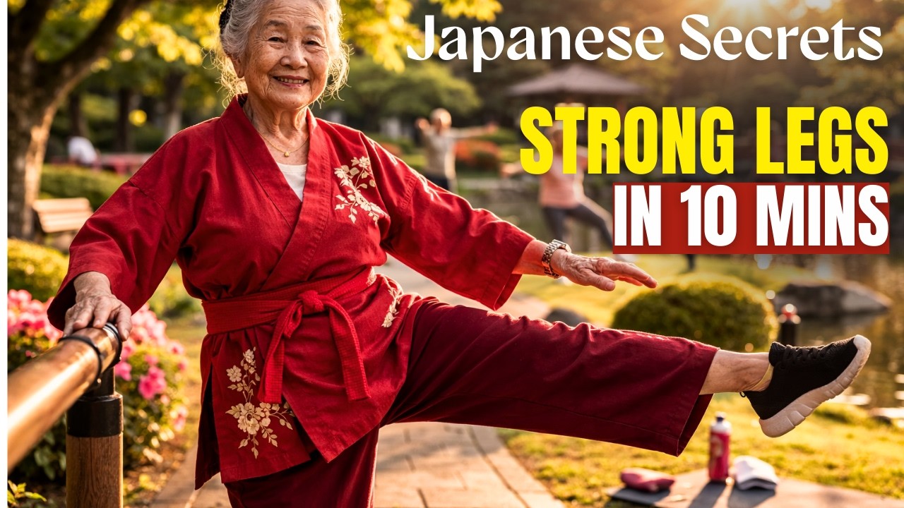 Japanese Secret to Strong Legs After 70 | 10 Minutes Every Morning