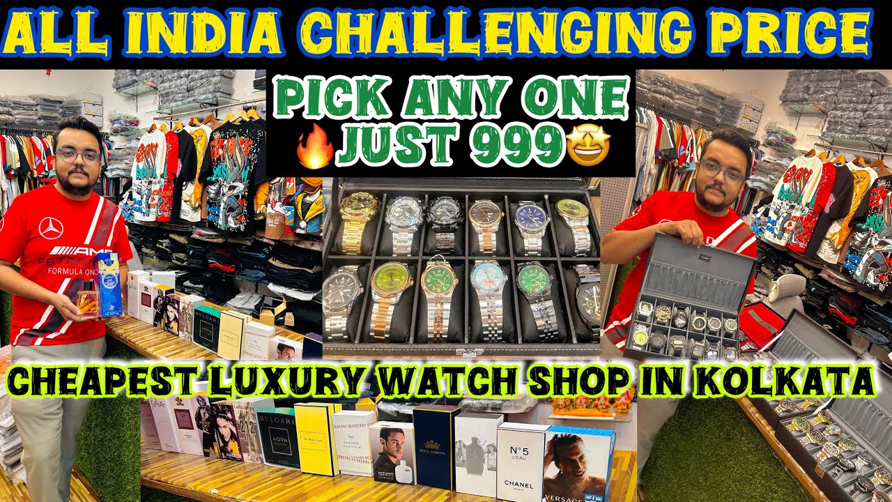 Cheapest luxury watch shop in Kolkata ! Just 599 🤩 The shoes world Moddhomgram 