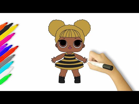 How to Draw Queen Bee | LOL Surprise Doll
