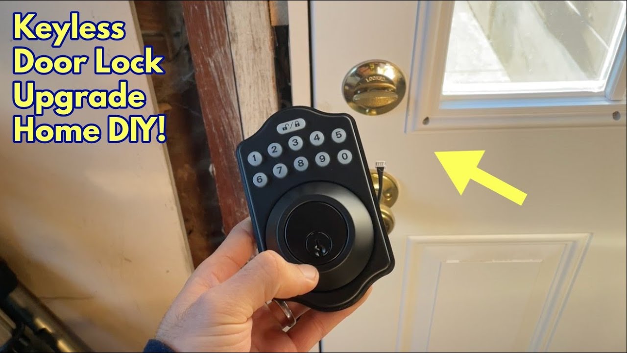 Keyless Door Lock Install Home DIY Security Upgrade YouTube