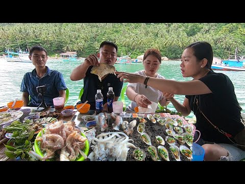 3 ngày trên đảo Hòn Sơn ăn hải sản Tôm cua cá ghẹ Ngon và Rẻ cùng a Hải Sapa TV Ánh Kua a Hà Còi