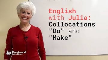 Collocations "Do" and "Make" | English with Julia