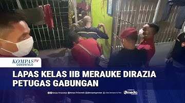 Petugas Gabungan Razia Ruang Tahanan Lapas Kelas II B Merauke