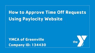 How to Approve Time Off Requests Using Paylocity Website