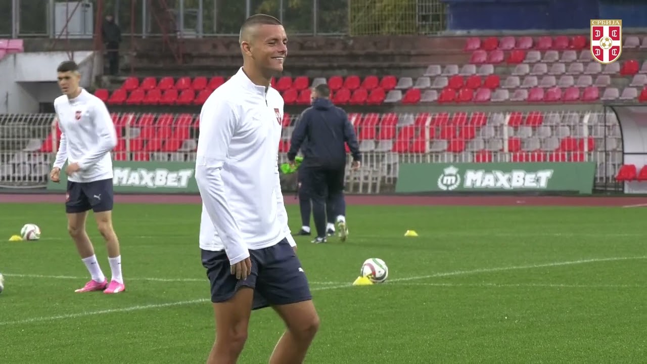 Trening reprezentacije Srbije u Nišu pred duel sa Švajcarskom u Ligi nacija (11. 10. 2024)