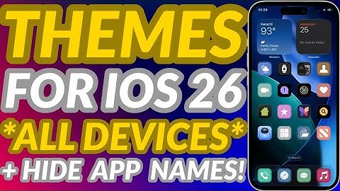How to Theme iOS 26: Customize Your iPhone with New Icons | No Jailbreak | Hide Icon Names iPhone