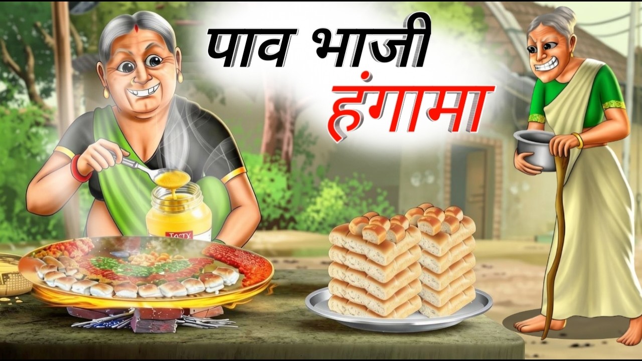 पाव भाजी हंगामा | PAV BHAJI HUNGAMA | HINDI KAHANIYA | CARTOON STORY | HINDI STORIES