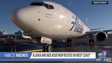 Alaska Airlines adding new routes on west coast
