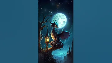 Fantasy Magical Digitalart Dragon Dragons Moon Night Ringtone Halloween Castle Shorts 