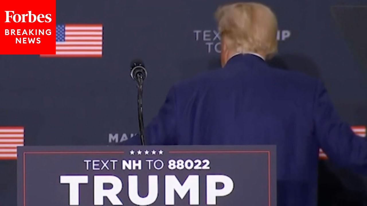 JUST IN: Trump Makes Audience Laugh Doing Impression Of Biden Getting Lost On Stage During Event