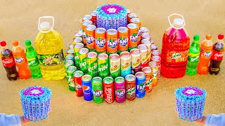 Big Mirinda, Mountain Dew and Different Fanta, Schweppes, Sprite, Coca Cola vs Mentos!
