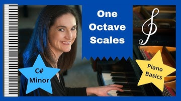 Piano Scales:  C# Minor, One Octave.  Fingering and How To Play Hands Together (Natural Minor)