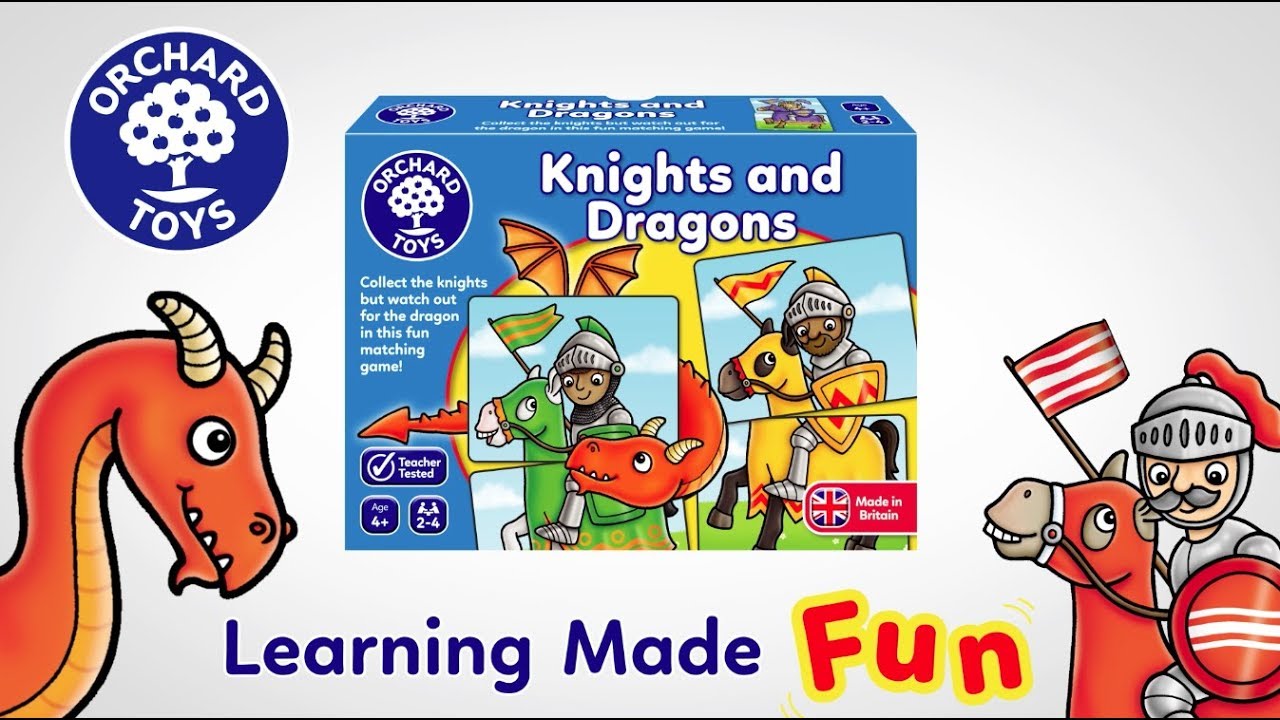 Knights and Dragons Game - Orchard Toys - YouTube