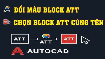 AutoLISP | Đổi Màu Block ATT & Chọn Block ATT Cùng Tên Cực Nhanh