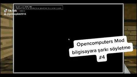 Opencomputers Mod Singing to Computer #4 #tiktok #minecraft #opemcomputers #maroon5 #memories