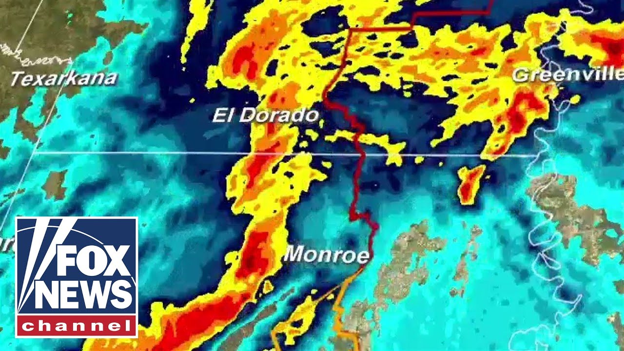 Tornado strikes in Louisiana as storms surge in parts of US - YouTube