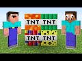 NOOB AND PRO BLOWING UP NEW SUPER TNT in Minecraft Like Maizen Mikey And JJ ( Cash and Nico )