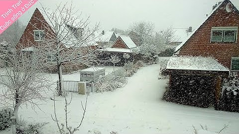 Bão tuyết ở Đức | Mùa đông tuyết phủ trắng xóa  | Cuộc sống thôn quê ở Đức #207