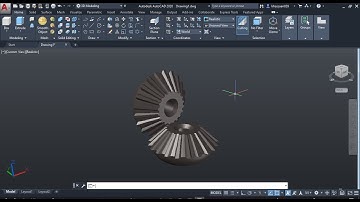 Easy Bevel Gears making in AutoCAD 2020