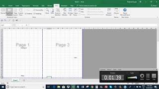 Excel: Remove Page breaks and Page Number watermark from a sheet