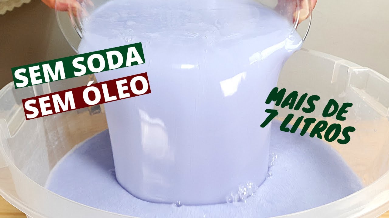 SABÃO LÍQUIDO PARA ROUPAS PERFUMADO - COM 1 SABONETE FAÇA + DE 7 LITROS - ECONOMIZE OU FATURE MUITO