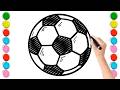 How To Draw Soccer Ball Step by Step For Kids *