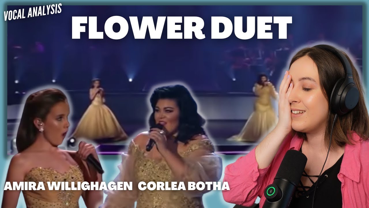 AMIRA WILLIGHAGEN Flower Duet (& Corlea Botha) | Vocal Coach Reacts (& Analysis) Jennifer Glatzhofer