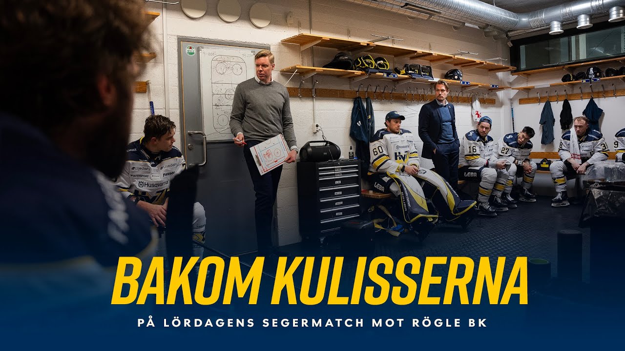 Bakom kulisserna på segermatchen mot Rögle