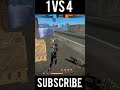 1 VS 4 🔥 #youtubeshorts #freefire #shortsvideo #trendingshorts #viralshorts #freefireshorts #gaming