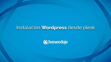 Instalar Wordpress en Plesk