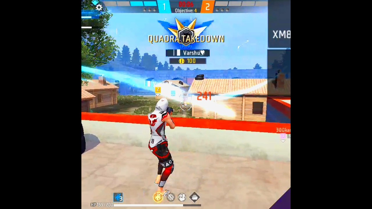 Free Fire Gameplay Xm8 Gun 24 Horse power 😡🥵