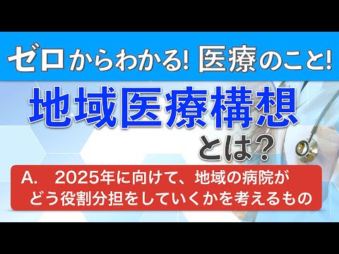 【地域医療構想とは？】地域の入院ベッドの未来予想図！