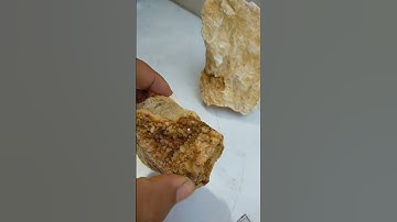 Crystal Formation in Lime Stone
