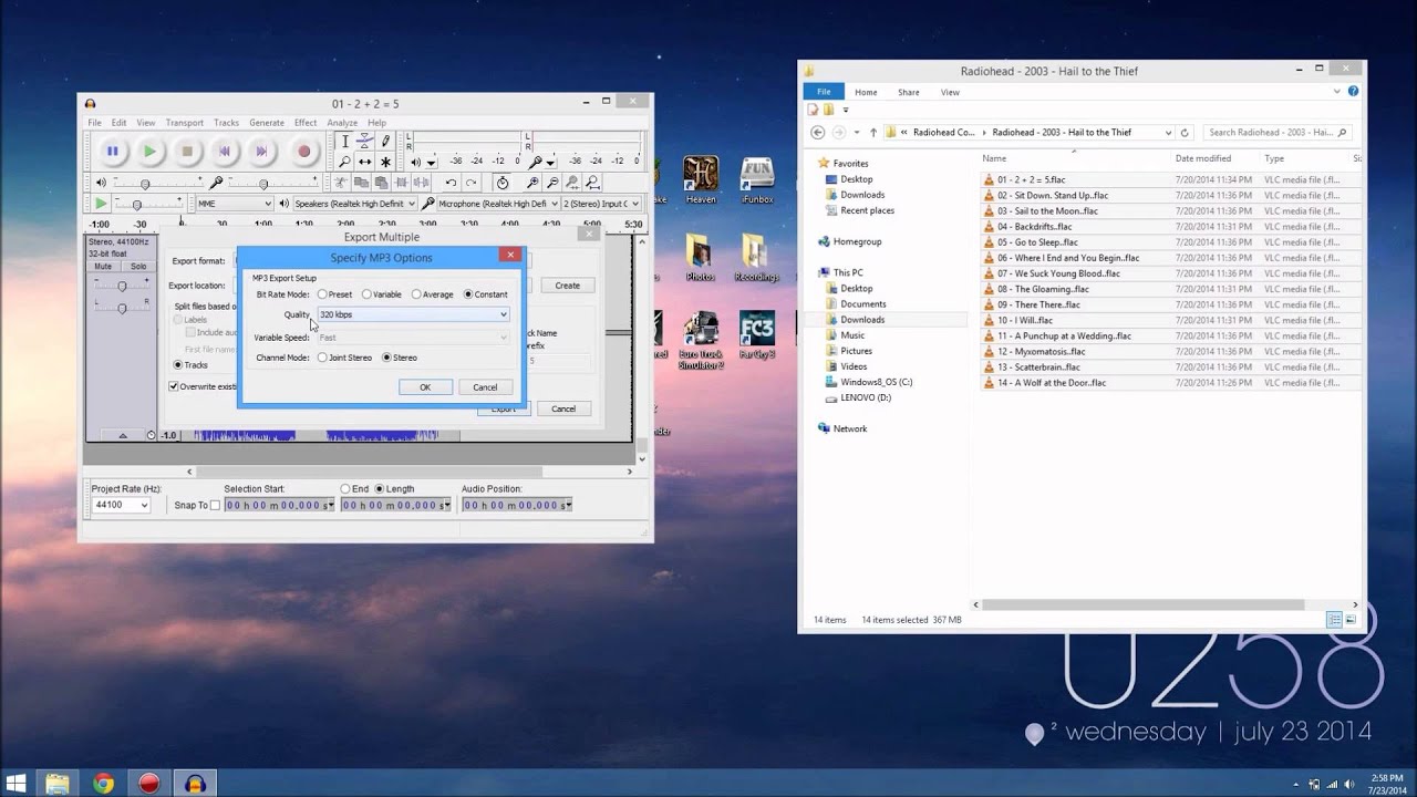 How To Convert FLAC to MP3!