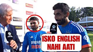 Bumrah Become Rinku Singh&#39;s Translator in Post Match Chat | Cricbolly ||