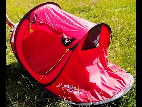 Eurohike popup tent takedown.