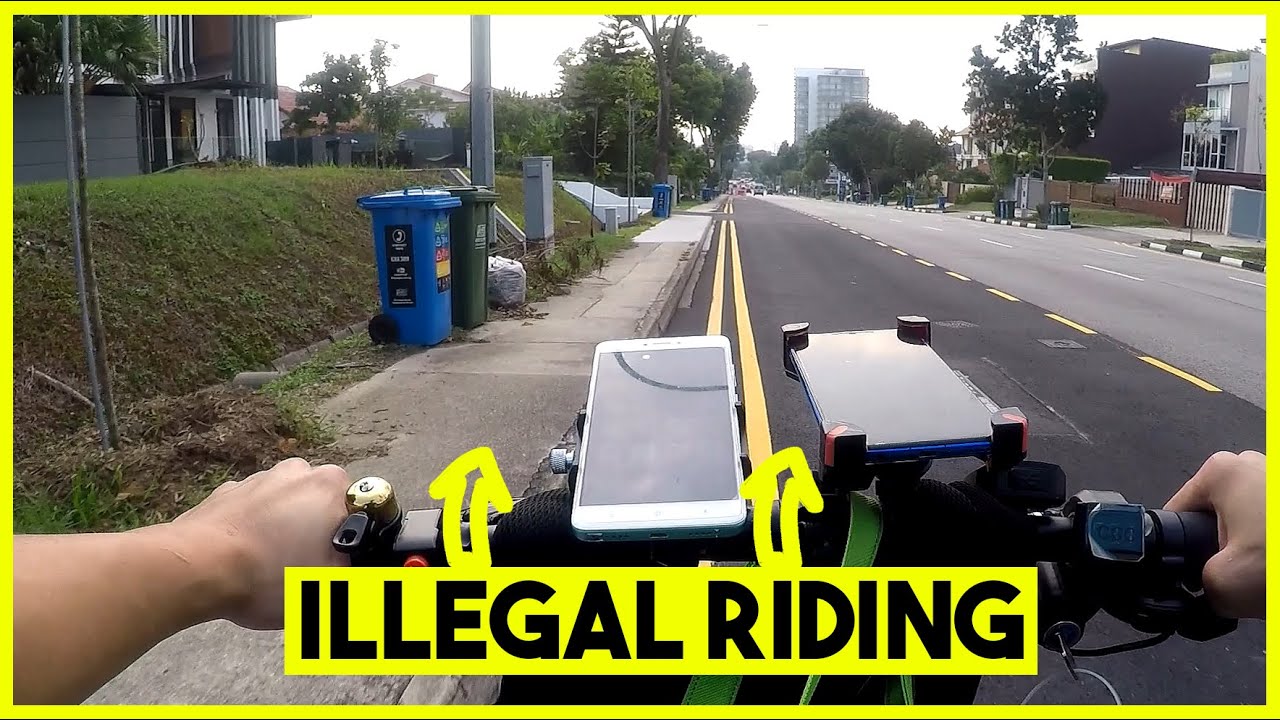 PMD Rider Rides On Footpath & Road - YouTube