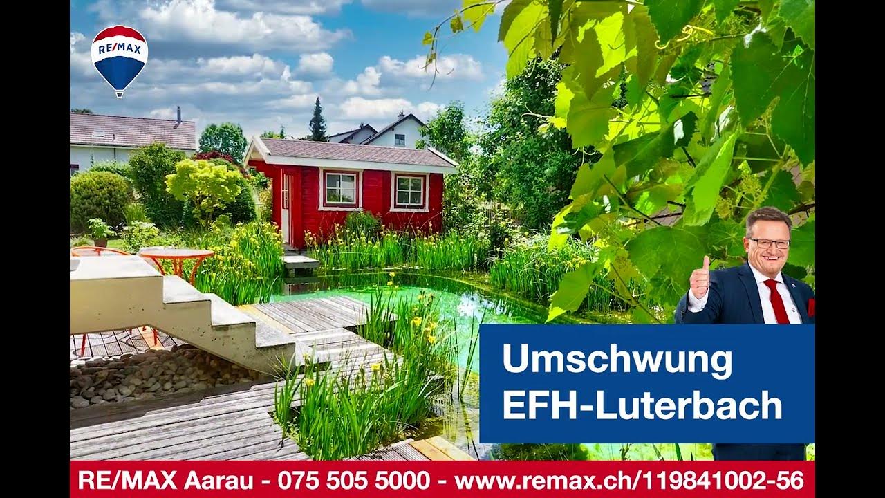 Video Garten EFH 6 5 Zi in Luterbach Solothurn verfügbar ab März 2023