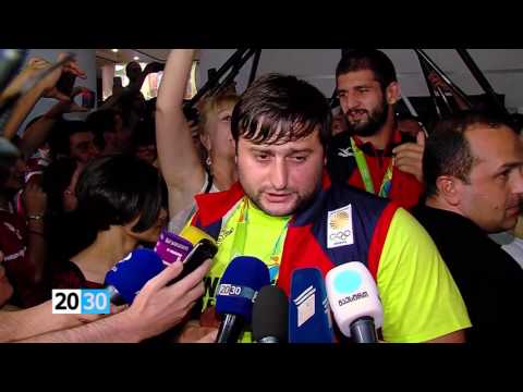 ქართველი ოლიმპიელები სამშობლოში დაბრუნდნენ