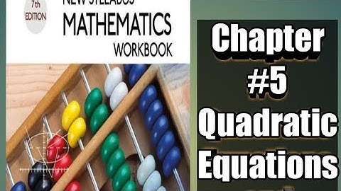 Ex 5B ||Q#1, 2||Chapter #5||Quadratic Equations ||D2 math ||NSM #2||O level math.