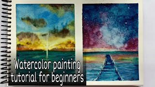 beginners watercolor painting