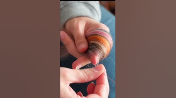 Spinning Yarn From The Fold #shorts #spinning #spinningyarn #spinningwheel