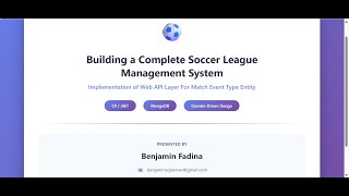 Soccer League Management System - Implementation Web Api Layer For Match Event Type Entity