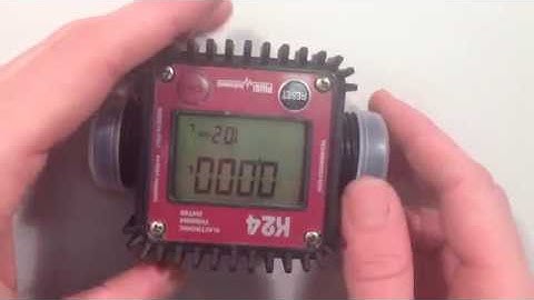 Piusi K24 Fuel Flow Meter - Changing the Flow Direction