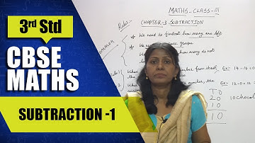 3rd Std CBSE Maths Syllabus | Subtraction - 1 | CBSE Maths Part-31